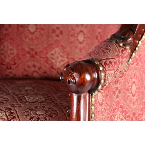 347 - Apprentice piece type miniature chair in the Victorian style with spoon back with carved floral top ... 