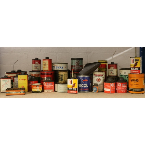 368 - Group of vintage advertising interest tins including Dunlop, Moly Slip, Gredag, Callard & Bowser... 