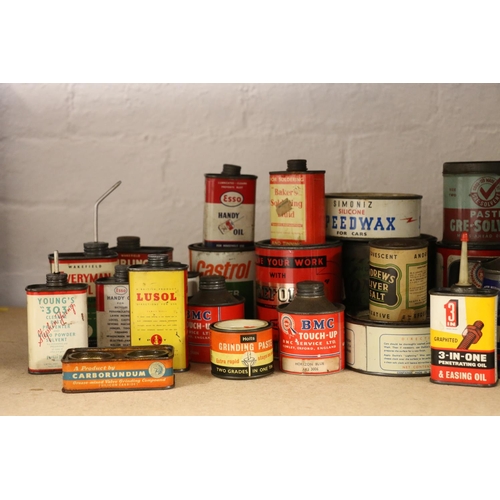 368 - Group of vintage advertising interest tins including Dunlop, Moly Slip, Gredag, Callard & Bowser... 