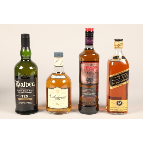 834 - The Famous Grouse blended Scotch whisky Smoky Black, 70cl, 40% vol with cardboard box Ardbeg single ... 