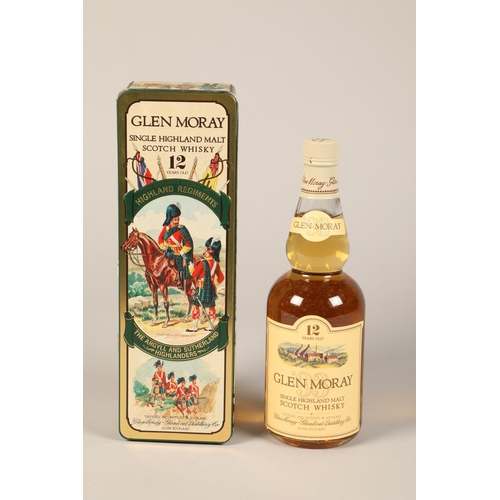 843 - Glenmoray Single 12 year old Highland Scotch Whisky, 'Scotland's Historic Highland regiment' The Arg... 