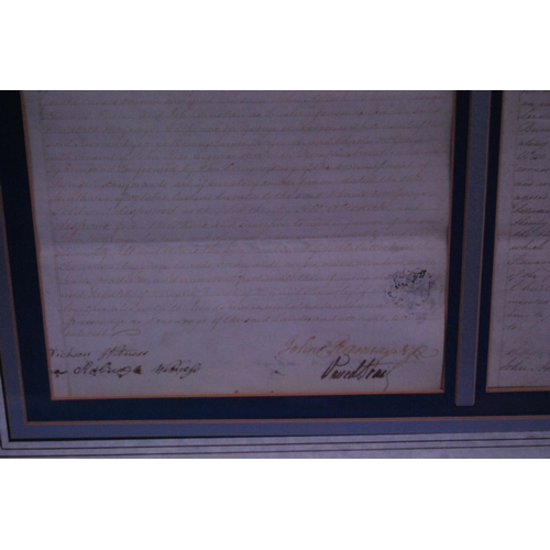 188 - Collection of George III style signed documents, one example dated 1786, some with a brocade tassel ... 