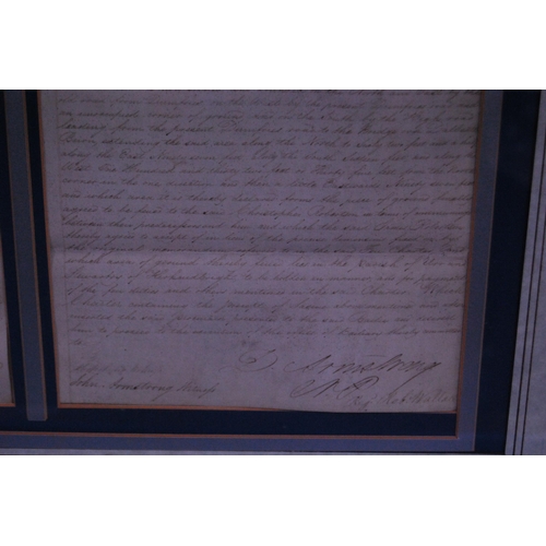 188 - Collection of George III style signed documents, one example dated 1786, some with a brocade tassel ... 