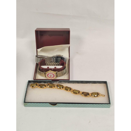 89 - Gents Avia rolled gold watch, another Cyma, various others and costume and other jewellery.