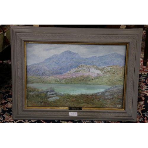 331 - EDWARD STEEL HARPER (1878-1951) Mountain Tarn Inverness-shire Oil painting, signed with monogram and... 