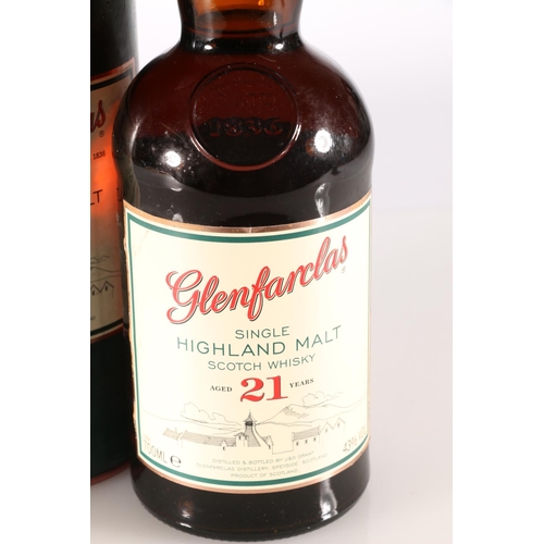 294 - GLENFARCLAS 21-year-old Highland single malt Scotch whisky, 43% abv. 70cl, with tube.