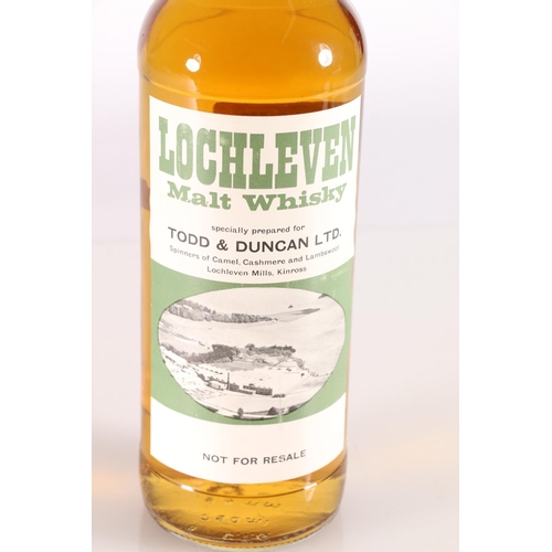 303 - LOCHLEVEN malt Scotch whisky, specially prepared for Todd & Duncan Ltd 'Spinners of Camel, Cashm... 