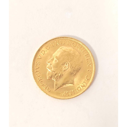 67 - George V (1914-1918) gold Sovereign 1914.