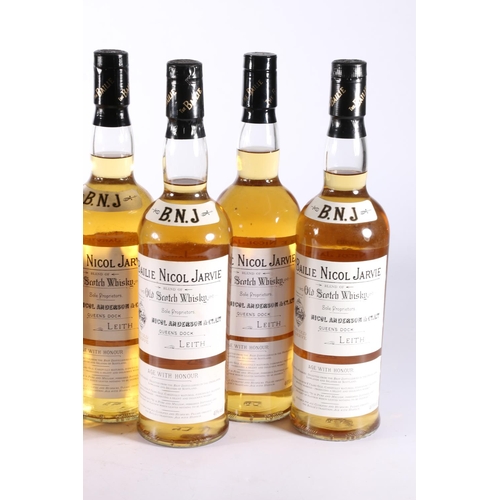 301 - Six bottles of BAILIE NICOL JARVIE BNJ very old reserve blended Scotch whisky, sole proprietors Nico... 