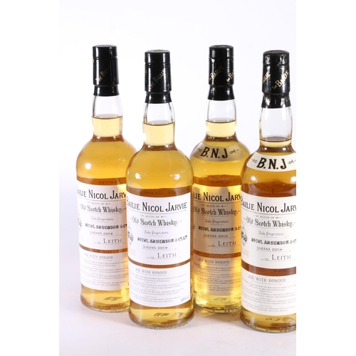 301 - Six bottles of BAILIE NICOL JARVIE BNJ very old reserve blended Scotch whisky, sole proprietors Nico... 