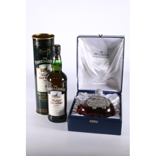 304 - THE FAMOUS GROUSE 1989 Scotch malt whisky, (includes Macallan and Highland Park whiskies), 40% abv. ... 