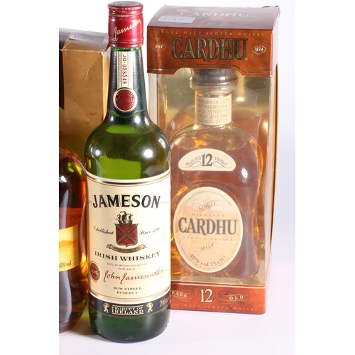 306 - Four bottles of single malt Scotch whisky to include GLENKINCHIE 10 year old 43% abv. 70cl boxed, IS... 