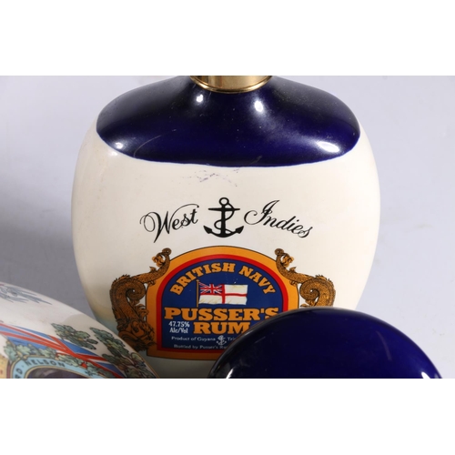 307 - PRUSSER'S Navy Rum 95.5° proof 1 litre, PRUSSER'S Navy Rum 15 year old 40% abv. 70cl, PRUSSER'S ... 