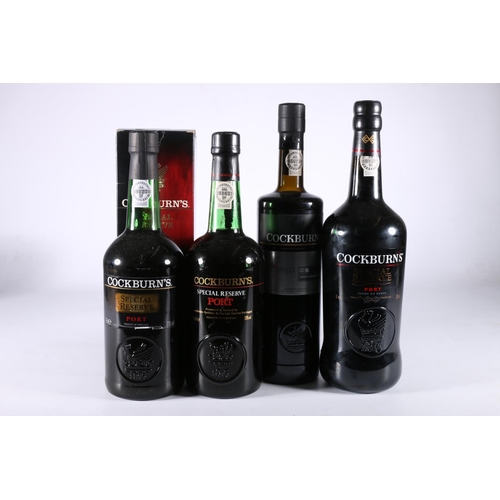 309 - Four bottles of COCKBURN's port including three Special Reserve 20% abv. 2x 75cl 1x 1litre, one boxe... 