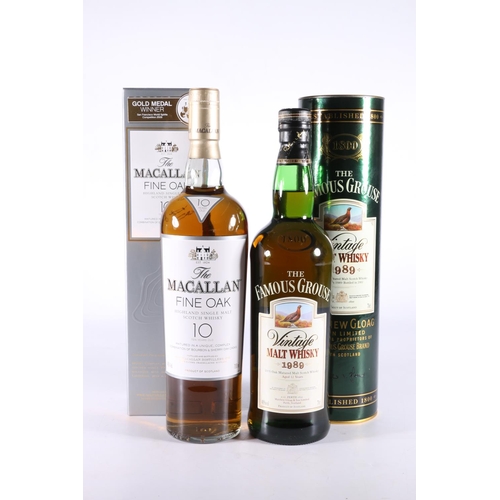 311 - THE MACALLAN Fine Oak 10-year-old Highland single malt Scotch whisky, 40% abv. 70cl, boxed and THE F... 