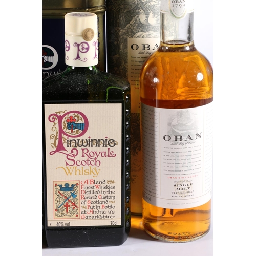 324 - BUNNAHABHAIN 12-year-old Islay single malt Scotch whisky 40% abv. 70cl with tube, OBAN 14-year-old s... 