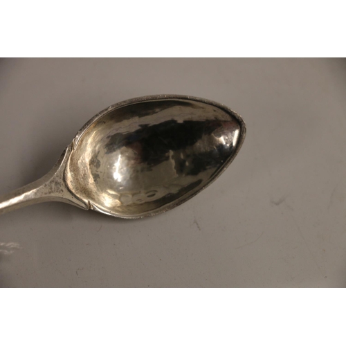 12 - George V silver spoon hallmarked Omar Ramsden, London 1938, 14cm, 47g.