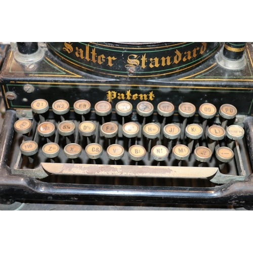 355 - Salter Standard Patent Typewriter circa early 20th century, with original carry case.