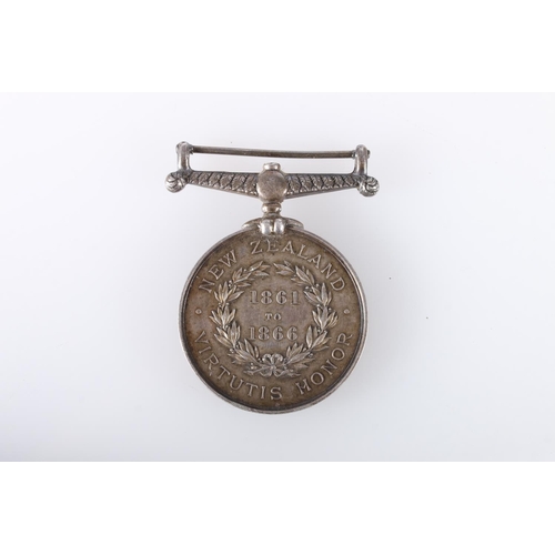 743 - Medal of A McCready of the 2nd Waikato Regiment comprising a Victorian New Zealand medal, 1861-1866 ... 