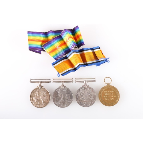 744 - Medals of 41489 Private J McCredie of the Scottish Rifles (Cameronians) comprising WWI war medal and... 