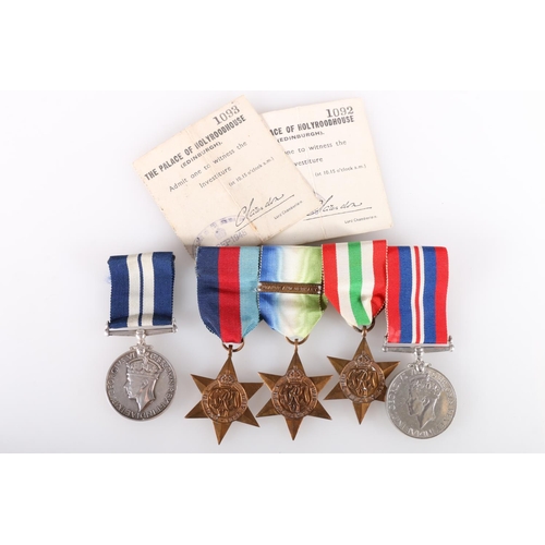 747 - Medals of 202947 Able Seaman Norman Carr DSM of the Royal Navy comprising George VI distinguished se... 