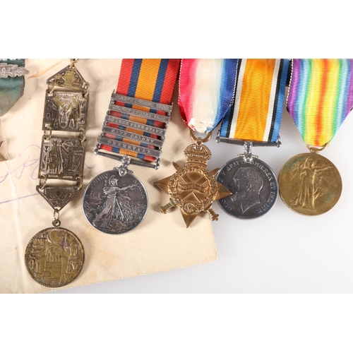 748 - Medals of 8463 and 18453 Private T O'Brien of the Volunteer Company King's Own Scottish Borderers an... 