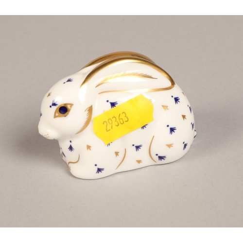 13 - Royal Crown Derby rabbit paper weight