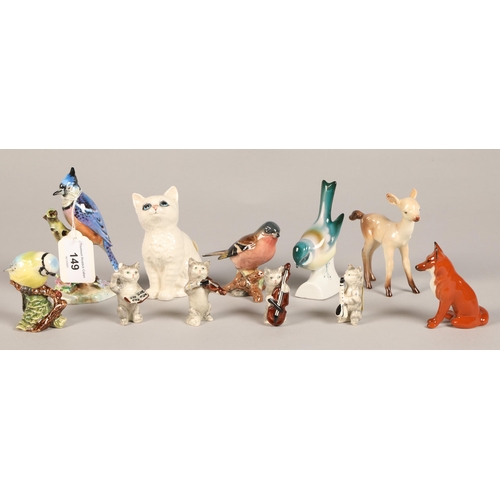 149 - Collection of Beswick animal figures and others