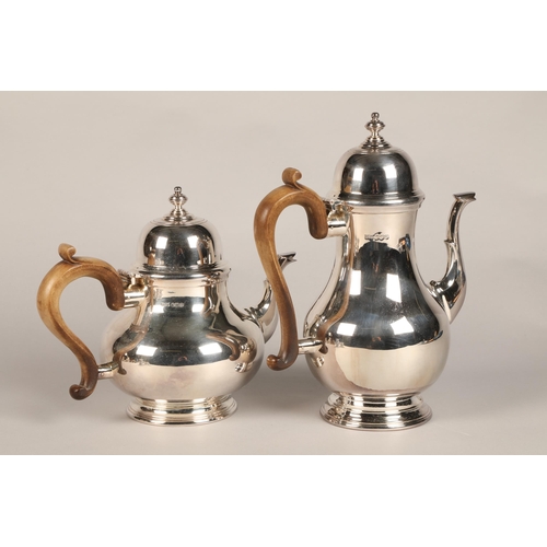 152 - Mappin & Webb four piece silver tea set, Sheffield 1973total weight 2013 grams