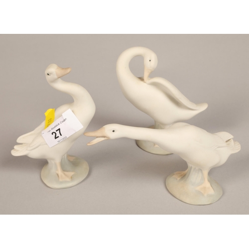 27 - Three Lladro ducks