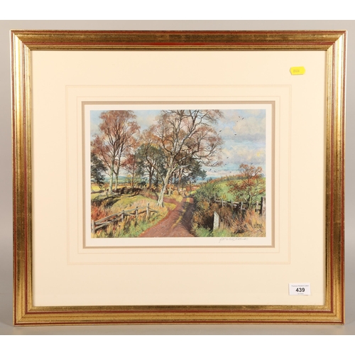 400 - James McIntosh Patrick, signed print of a country lane