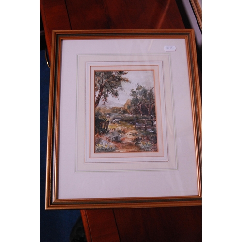11 - Group of assorted pictures to include two watercolours by Johnathan Hardman, G Baxter, watercolour o... 