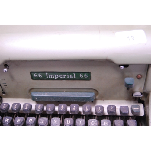 19 - Imperial 66 typewriter.