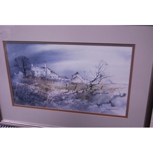 31 - Collection of watercolours by Gordon Dale to include landscapes, beach scenes, houses etc.  (6)