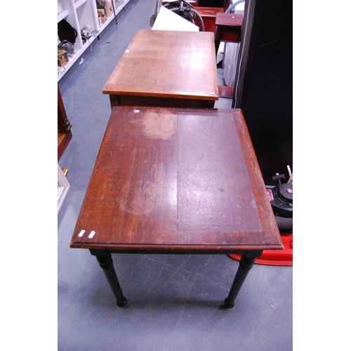 359 - Two vintage oak side tables.  (2)