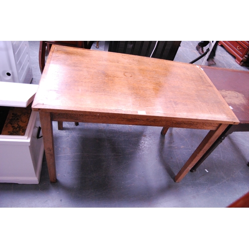 359 - Two vintage oak side tables.  (2)