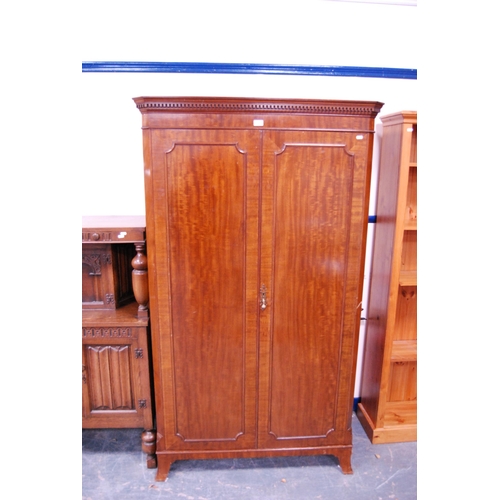 362 - Mahogany two-door wardrobe.