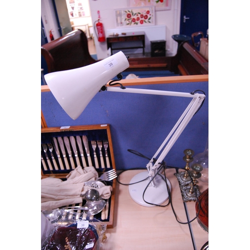 39 - Angle poise desk lamp.