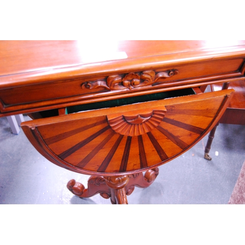 390 - Reproduction Victorian-style sewing table.