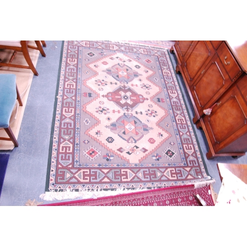 418 - Turkish multi-coloured rug.