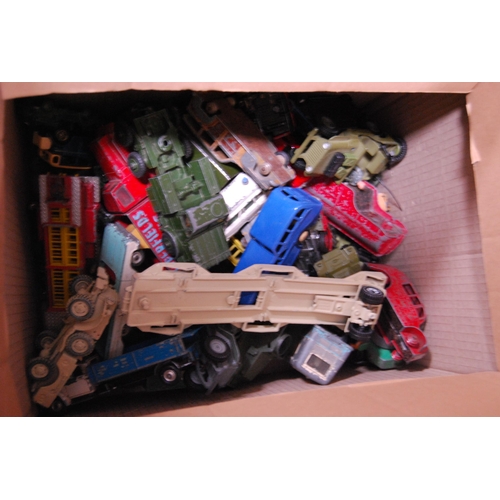 42 - Carton containing assorted Dinky and Corgi diecast vehicles, c. 1950s/60s.