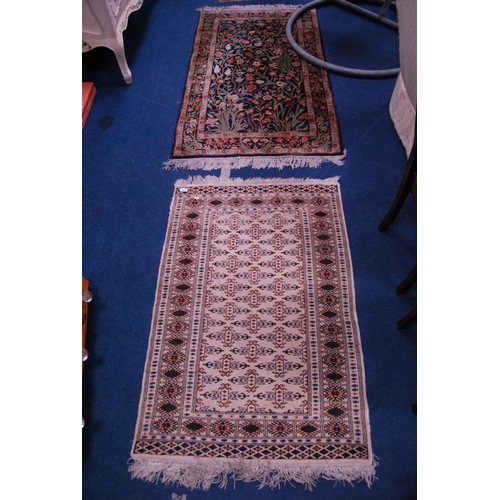 468 - Turkish-style machine-made rug and another, Persian-style.  (2)