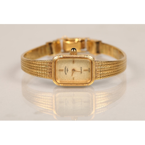 68 - Ladies Rotary watch, gilt mother of pearl and gem set buttons, and 9ct gold white gem set ring