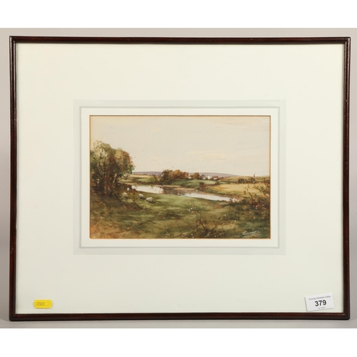 379 - Tom Campbell framed watercolour 