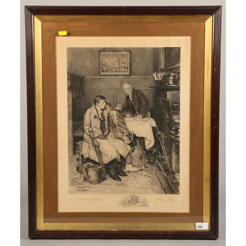 396 - James Dobie, Lithograph after W. Dendy Sadler, pencil signed by both