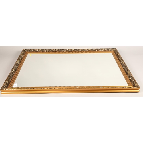 431 - Gilt framed rectangular mirror 97cm x 68cm