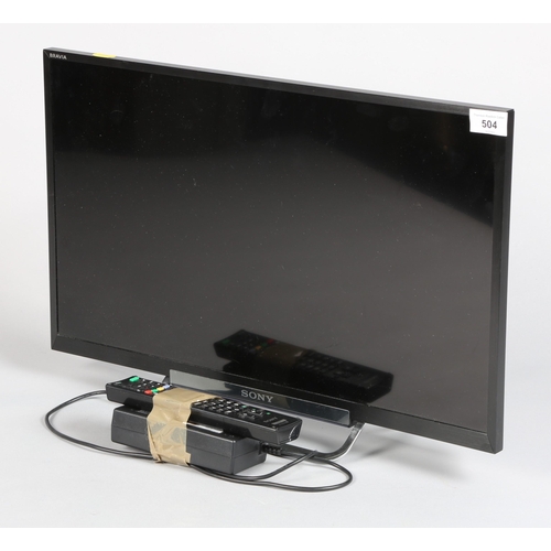 504 - Sony model KDL- 24W605A  LCD TV