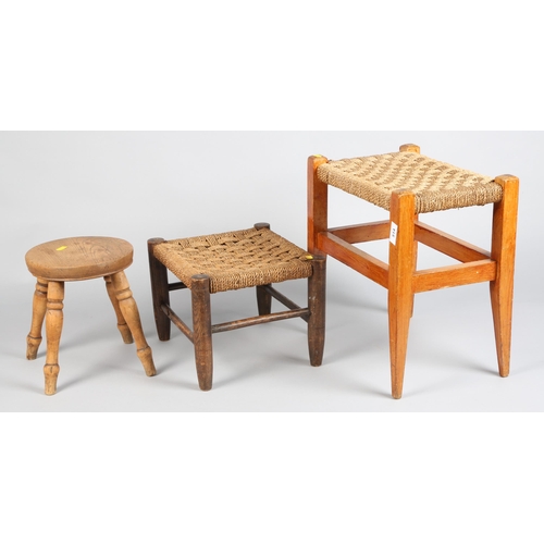 514 - Three assorted stools