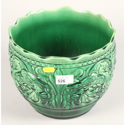 526 - Gregorian 'Dragon' green planter