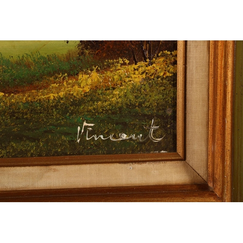 475 - VINCENT, Autumnal landscape, oil on canvas, signed lower right, 39cm x 49cm, frame 58cm x 68cm.